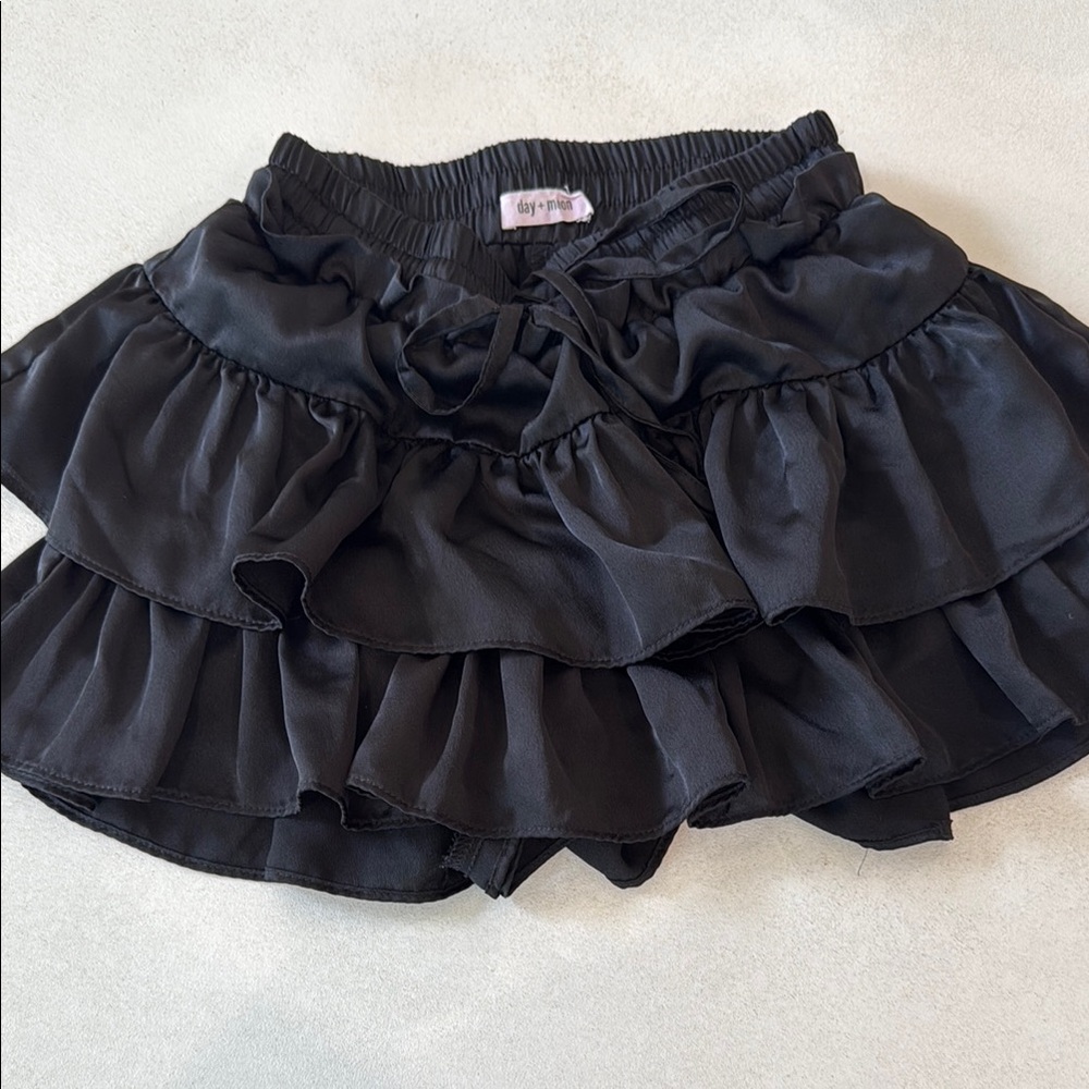 Black Ruffled Skirt